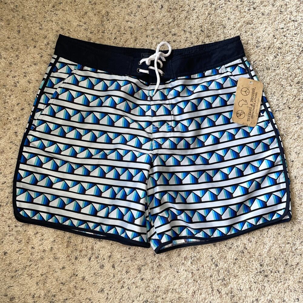 Threads 4 Thought Men's Swim Shorts Lined NWT Pockets Sustainable